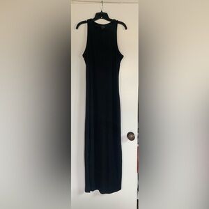 NWOT Torrid Black maxi tank dress with slit on front ride side.